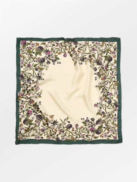 Autumn Blackberry Sia Scarf, Birch White