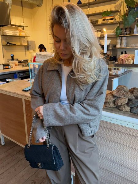 PREORDER MARS / APRIL LEVERING !! SARAHIC SHORT JACKET - BROWN MELANGE