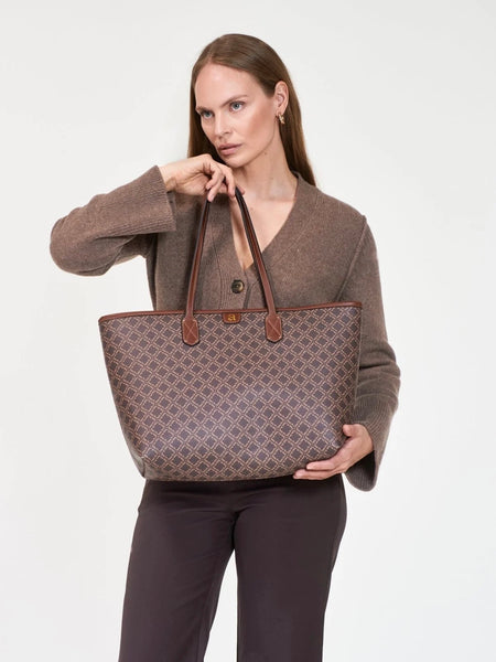 ULTIMATE MONOGRAM TOTE BROWN