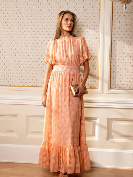 HEENA DRESS,  Soft Peach