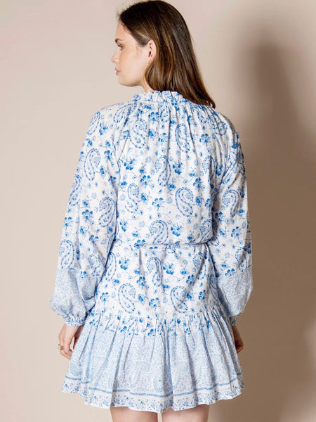 NOREEN DRESS , CAPRI BLUE