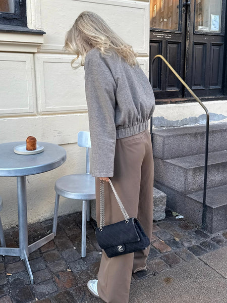 PREORDER MARS / APRIL LEVERING !! SARAHIC SHORT JACKET - BROWN MELANGE