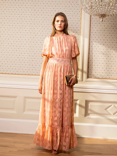 HEENA DRESS,  Soft Peach