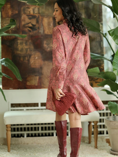 Ginny Bow Dress - Pink Wallpaper
