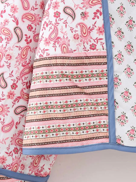 TOSIDIG BOHO QUITED JACKED, PINK / BLUE