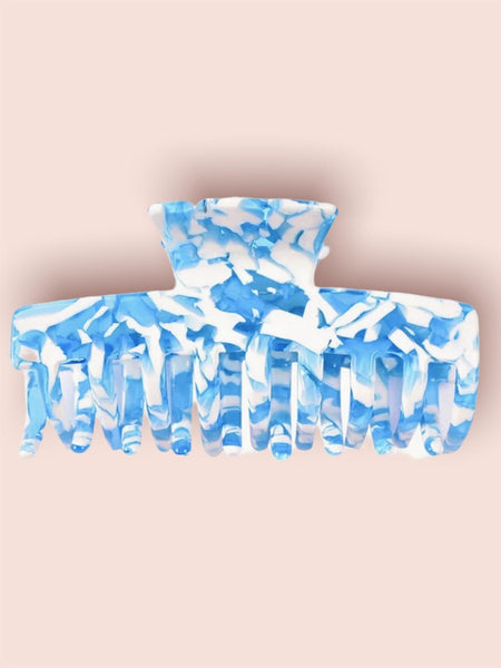 CAMMY  HAIRCLAW i AQUA WHITE