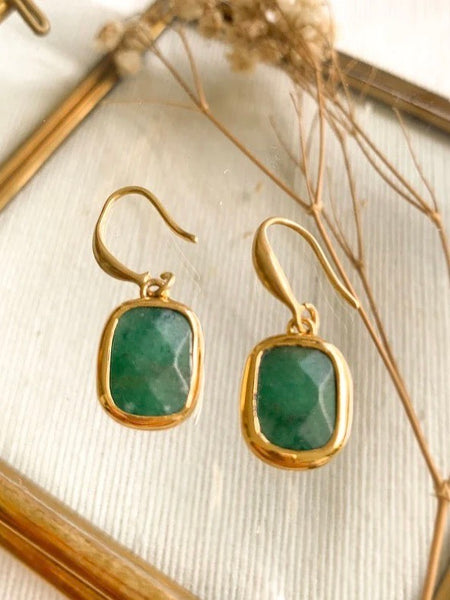 EARRING JULIE GREEN JADE