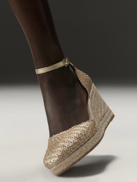 CILE CESSUTTO KILHÆL SANDAL, PLATINO GOLD