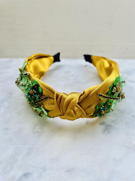 FIONA GOLDEN CRYSTAL HAIRBAND