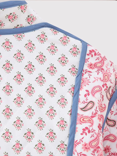 TOSIDIG BOHO QUITED JACKED, PINK / BLUE