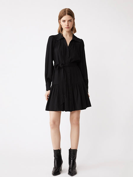 CEYLAN  ROBE, BLACK