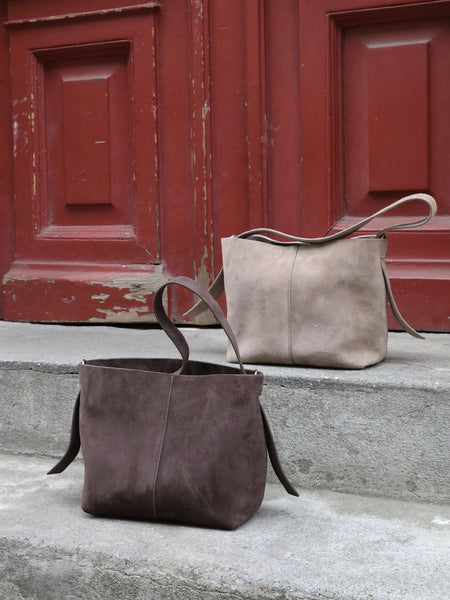 Suede Fraya Small Bag - GREY