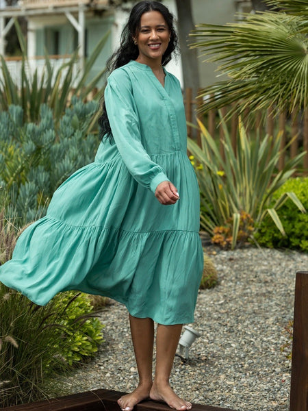 IVANA DRESS I SEA GREEN