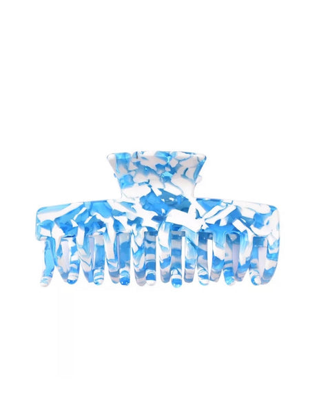 CAMMY  HAIRCLAW i AQUA WHITE