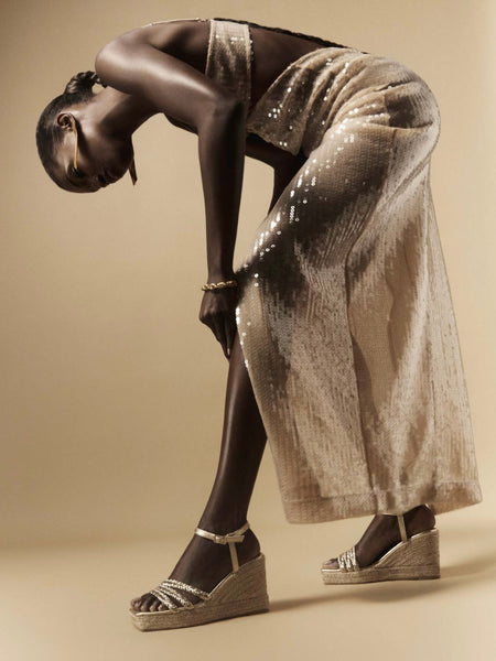 NAVEEN NAPA KILHÆL SANDAL, PLATINO GOLD