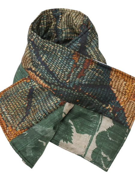 PUFFER GREEN SCARF, GREEN