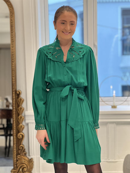 WOVEN ROBE CHAYA, VERT