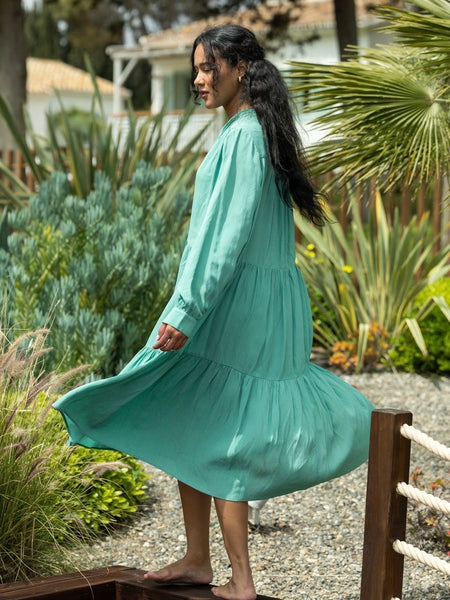 IVANA DRESS I SEA GREEN