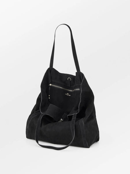 Suede Everly Bag, black