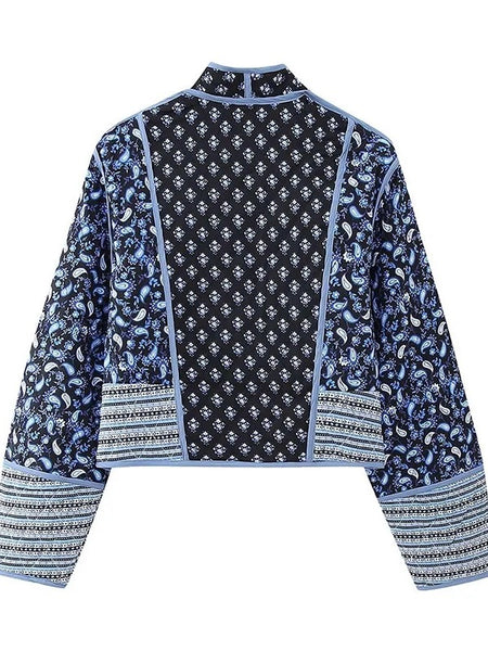 TOSIDIG BOHO QUITED JACKED, PINK / BLUE