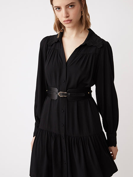 CEYLAN  ROBE, BLACK