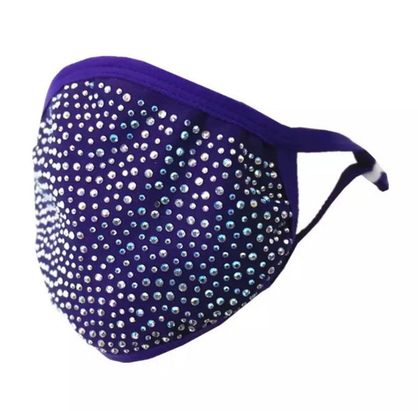 CRYSTAL MASK  PURPLE / WHITE AB