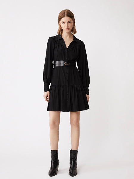 CEYLAN  ROBE, BLACK