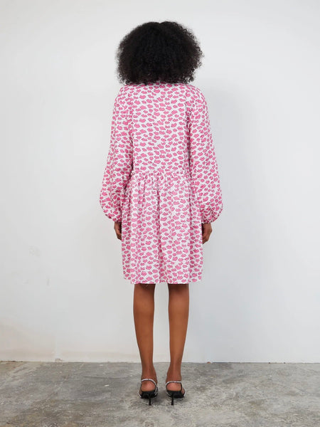 LINE JOE KJOLE - WHITE W. PINK KISS