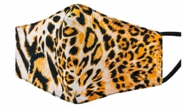 CHEETAH print munnbind I bomull