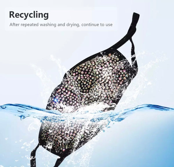 CRYSTAL MASK  PURPLE / WHITE AB