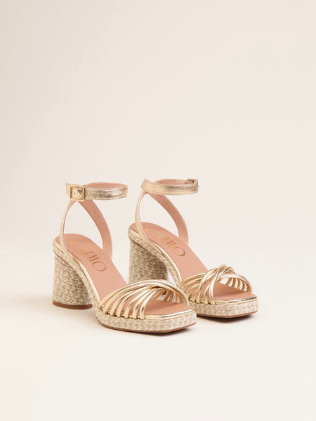 FUSCA  PLATÅSANDAL, GOLD
