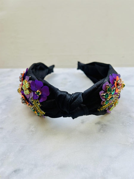 FIONA PURPLE CRYSTAL HAIRBAND