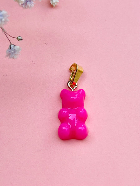 CLASSIC YUMMY BEAR anheng, FUZZY PINK / GOLD