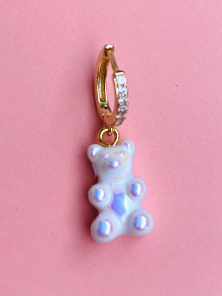 YUMMY HUGGIES ørering i WHITE RAINBOW