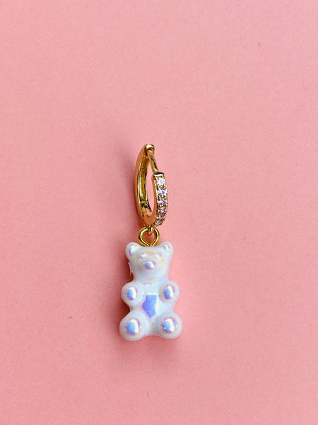 YUMMY HUGGIES ørering i WHITE RAINBOW