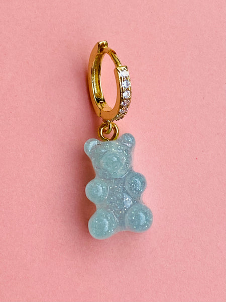 YUMMY HUGGIES ørering i ICE BLUE SPARCLE