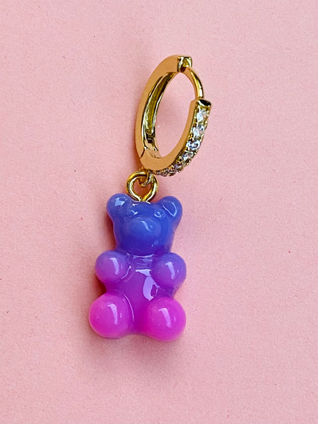 YUMMY HUGGIES ørering i PURPLE PINK