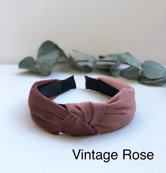Smooth Velvet Hairband hårbøyle  fra The Love Knot By Zuzanna G