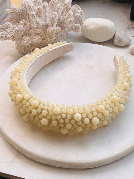 PASTELICA BEAD  hårbøyle, LEMON