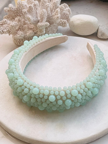 PASTELICA BEAD  hårbøyle, SEA FOAM
