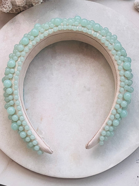 PASTELICA BEAD  hårbøyle, SEA FOAM