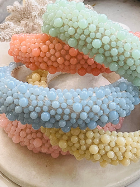 PASTELICA BEAD  hårbøyle, LEMON