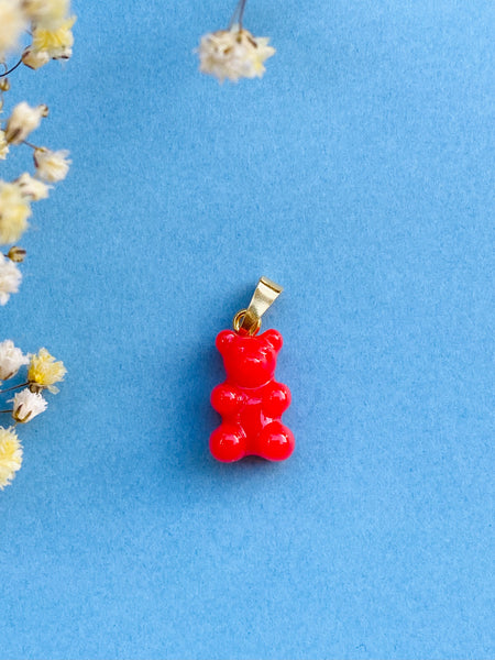 YUMMY BEAR gull anheng i STRAWBERRY RED