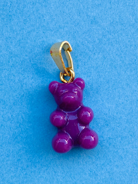 YUMMY BEAR gull anheng i AMETHYST OPAL