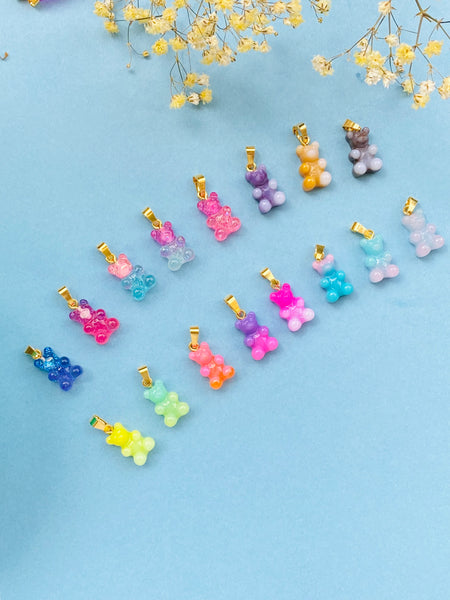 YUMMY BEAR gull anheng i NEW UNICORN BLUE / GOLD