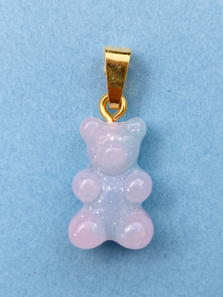 YUMMY BEAR gull anheng i UNICORN BLUE / GOLD