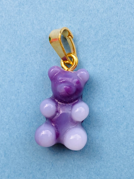 YUMMY BEAR gull anheng i PURPLE CREAM/ GOLD