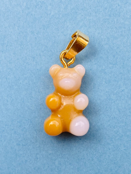 YUMMY BEAR gull anheng i CREAMY FUDGE/ GOLD