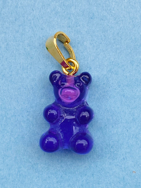 YUMMY BEAR gull anheng i CLEAR  PURPLE / GOLD