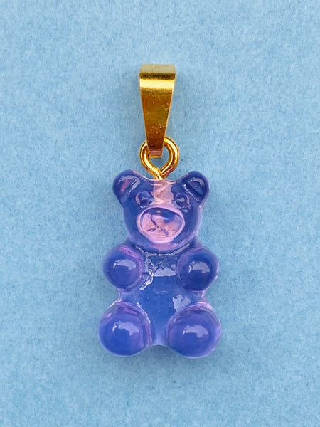 YUMMY BEAR gull anheng i CLEAR LIGHT PURPLE / GOLD